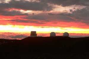 The Keck Telescopes on Mauna Kea
